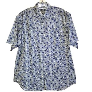 Columbia Mens Heavy Button-Down Short Sleeve Shirt Size L